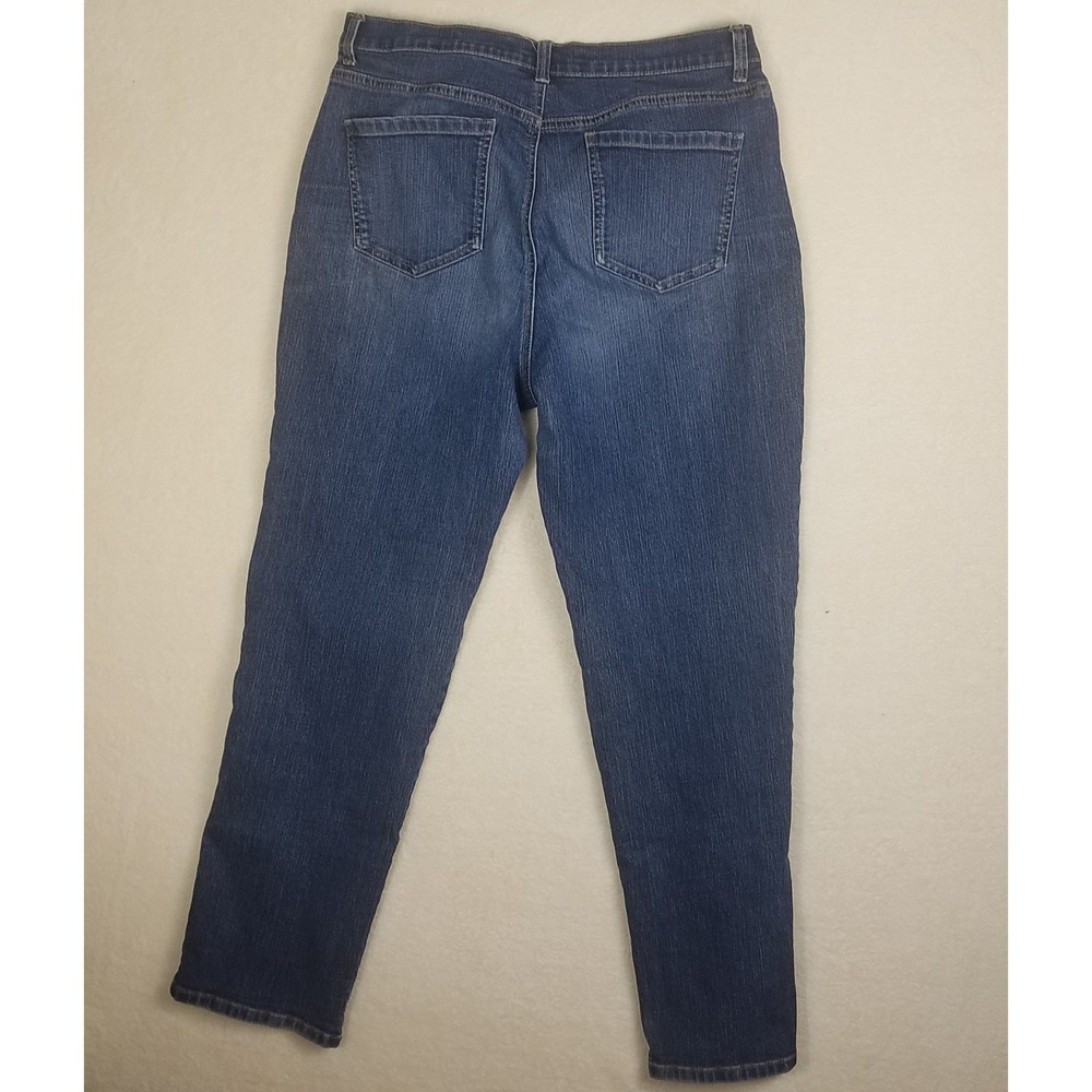 Gloria Vanderbilt Amanda Jeans Womens 16 Blue Excellent Tapered High‎ Rise Denim